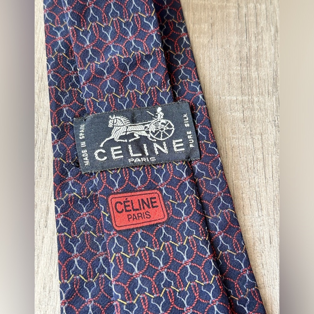 CELINE Paris 100% silk tie